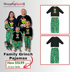 Grinchmas Matching Family Pajamas 30% Off